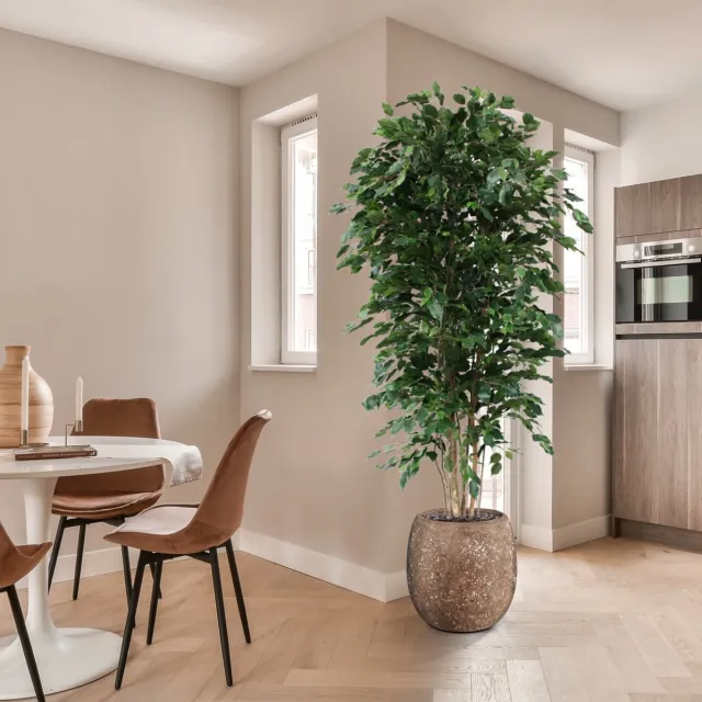 Maxifleur Ficus Exotica deluxe kunstboom 210cm - groen