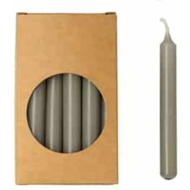 Rustik Lys Linnen-Potloodkaarsen Klein - 20 stuks 1,2 x 10cm Linnen Klein