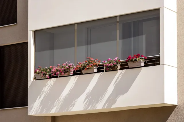 Coloray Buitenrolgordijn - Middengrijs Balkonafscherming - 50x180 cm - Raamdecoratie Buiten - Zonwerend Gordijn - Windscherm Balkon - UV-Bescherming Buiten - Buitenjaloezie - Zonnescherm Verticaal