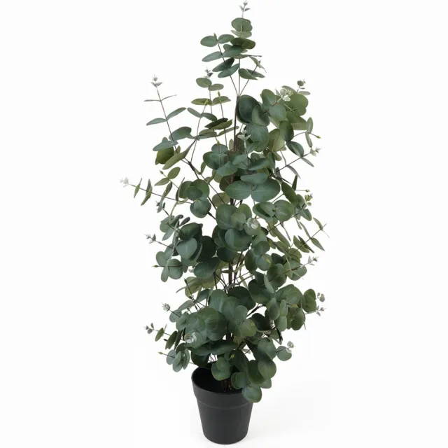 Present Time Kunstplant Eucalyptus Leaf Large - Groen - 30x30x78cm - Modern