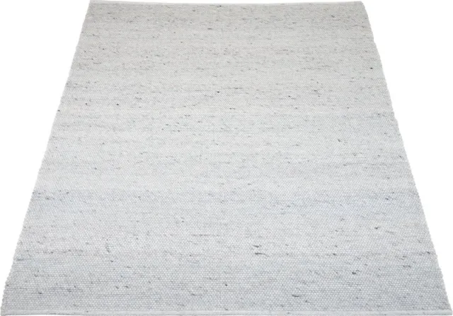 Veer Carpets Vloerkleed Scott Ivoor 240 x 340 cm - Wol Platgeweven Vloerkleed – Japandi / Tijdloos Modern Design Wit
