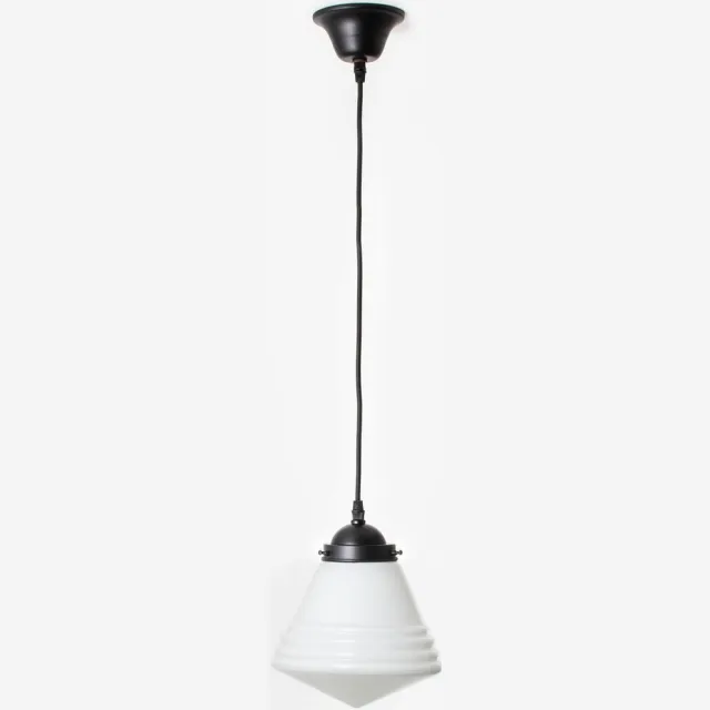 Coloured by Art Hanglamp aan snoer Luxe School Small Moonlight - Art Deco Trade Zwart
