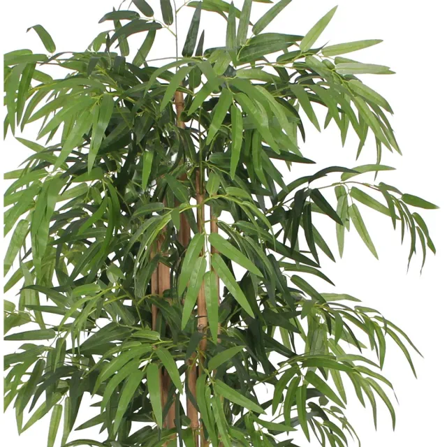 Decovego Kunstmatige bamboestruik, bamboeboom, kunstplant, kunstmatige boom, kunstmatige bamboe, echte houten stam, interieurdecoratie, 150 cm, Decovego Bruin