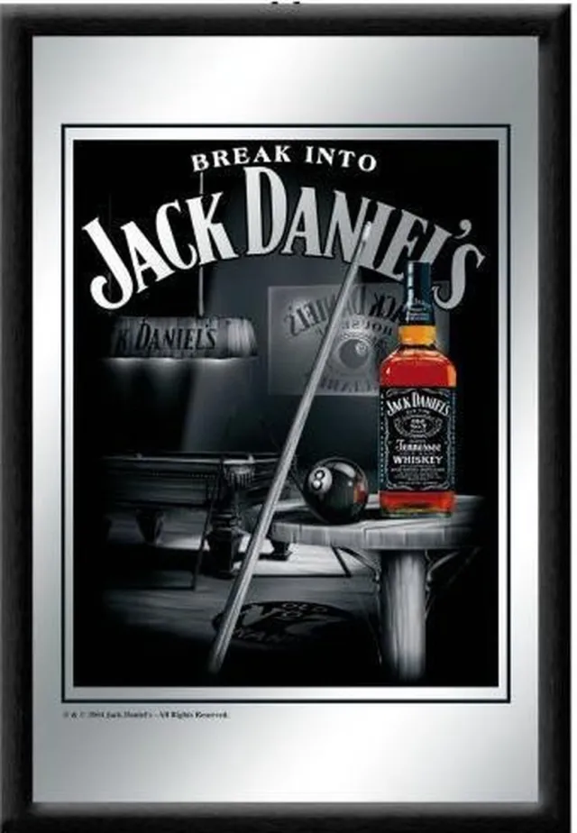 Mirrors Jack Daniel's Break into Spiegel 20x 30 cm. Zie afbeelding