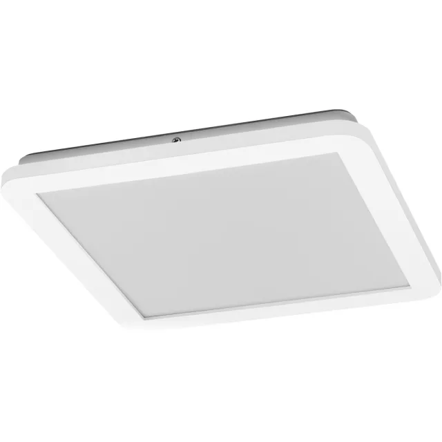Osram ORBIS Disc wand-/plafondlamp met LED, wit, 22W, 1800lm, 3000/4000K, verstelbaar via wandschakelaar met Click CCT, 30x30cm, IP44 bescherming voor badkamers, inclusief montageschroeven en pluggen