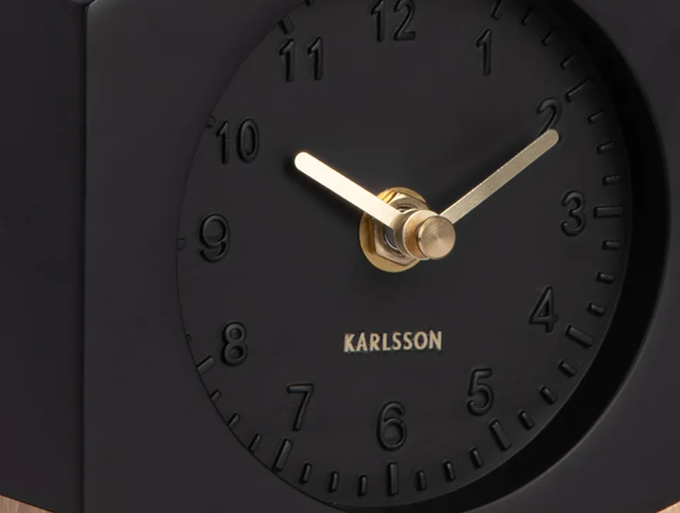 Karlsson Paris tafelklok zwart, foto 4