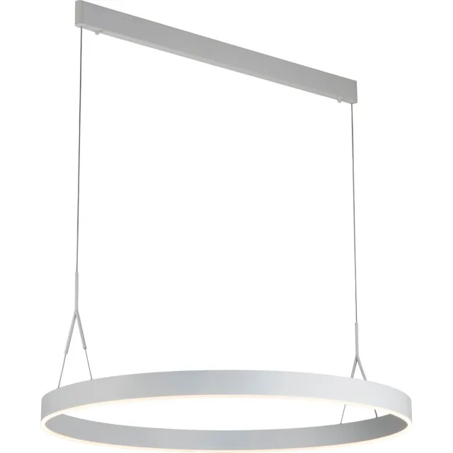 Fantasia Pure ronde LED hanglamp Ø91cm wit, dimbaar, 3000K warm wit licht, 2100 lumen