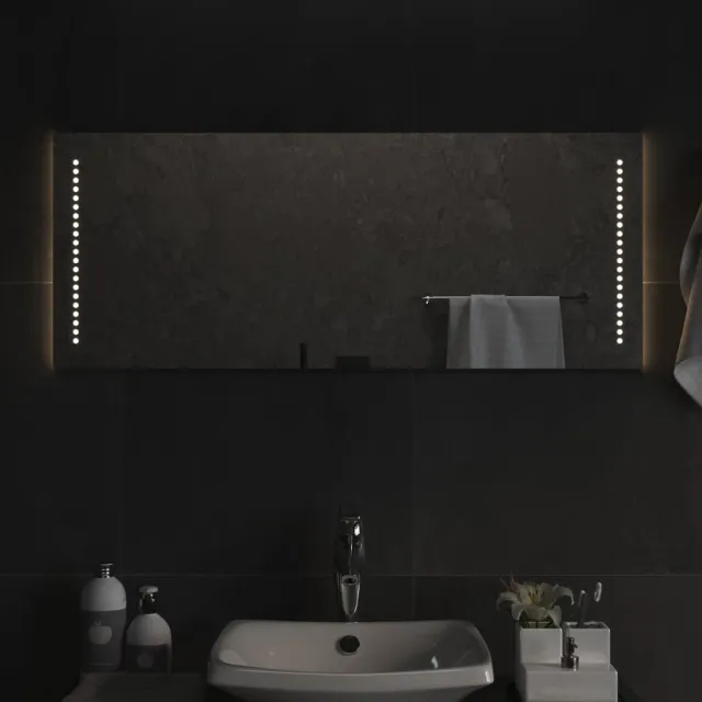 vidaXL Badkamerspiegel LED 40x100 cm Transparent