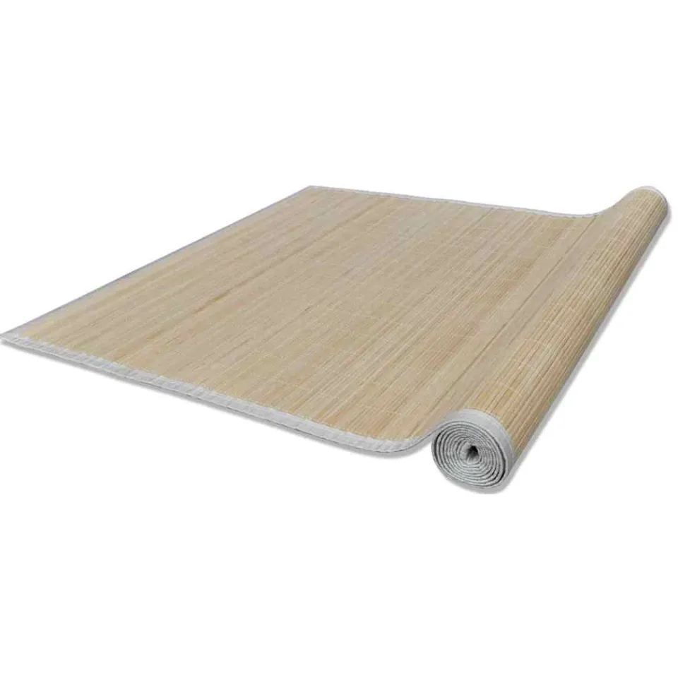 vidaXL Tapijten 4 st rechthoekig 120x180 cm bamboe natuurlijk beige, foto 4