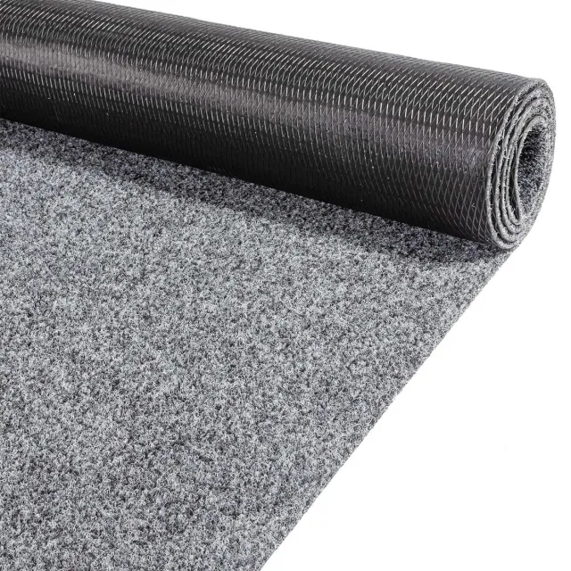 ANRO Loper Grijs 300x80cm – Schoonloopmat Gangloper Antislip Wasbaar Vuilvangmat Op