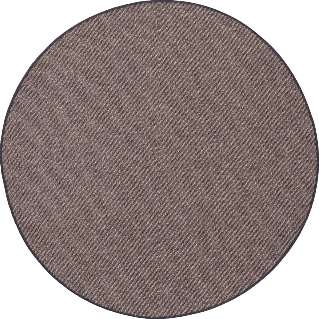 Snapstyle Vloerkleed Sisal Natuur Rond Zilver