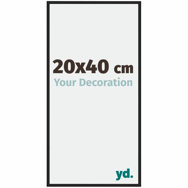 yd. Your Decoration - Fotolijst 20x40 cm - Aluminium - Zwart Hoogglans - Miami