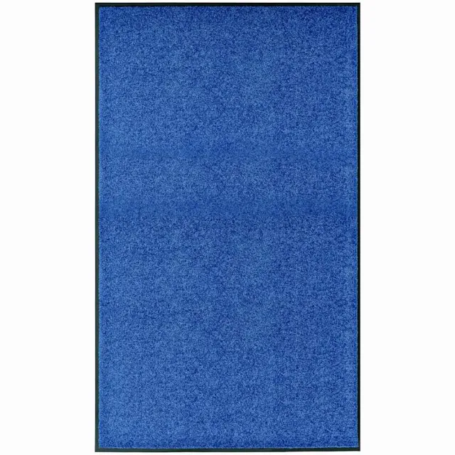 vidaXL Deurmat wasbaar 90x150 cm blauw
