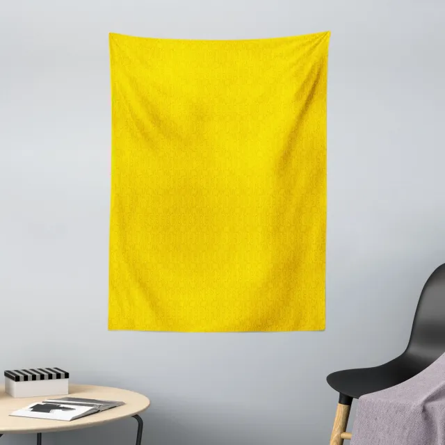 ABAKUHAUS Modern Tapestry, Abstracte Leaf Ivy Buds van zachte microvezelstof Wasbaar zonder vervagend digitaal print, 110 x 150 cm, Geel