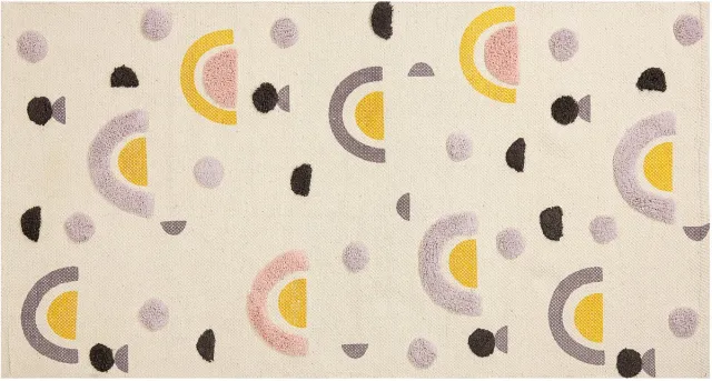 Beliani CURUP - Vloerkleed - Multicolor - Katoen Meerkleurig