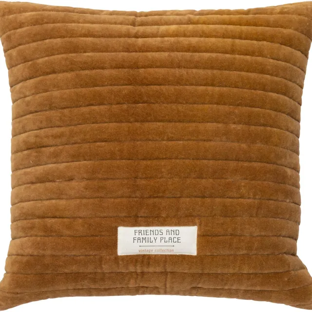 Atmosphera Gequilt sierkussen FAMILY CORNER, 45 x 45 cm Ochra