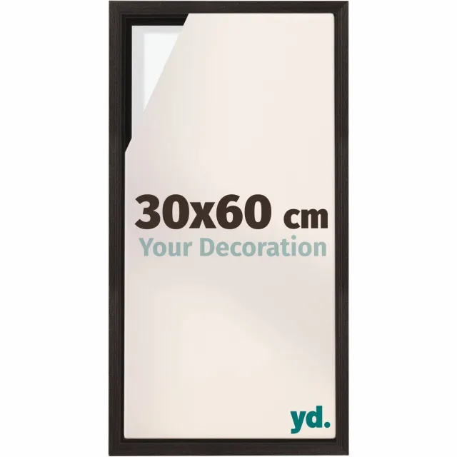 yd. yd, Baklijst 30x60 cm Eiken Donker - Lijst voor Canvasdoek - MDF Lyon