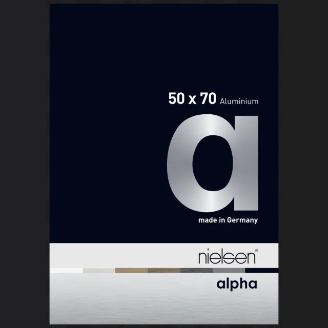 Nielsen Alpha Aluminium Wissellijst Black Matt 50x70cm Matzwart