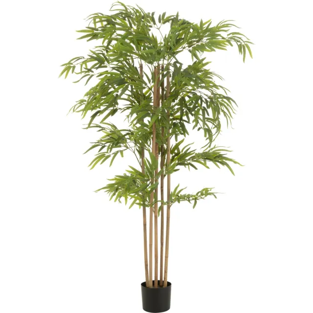 J-Line bambou in Pot - kunststof - groen