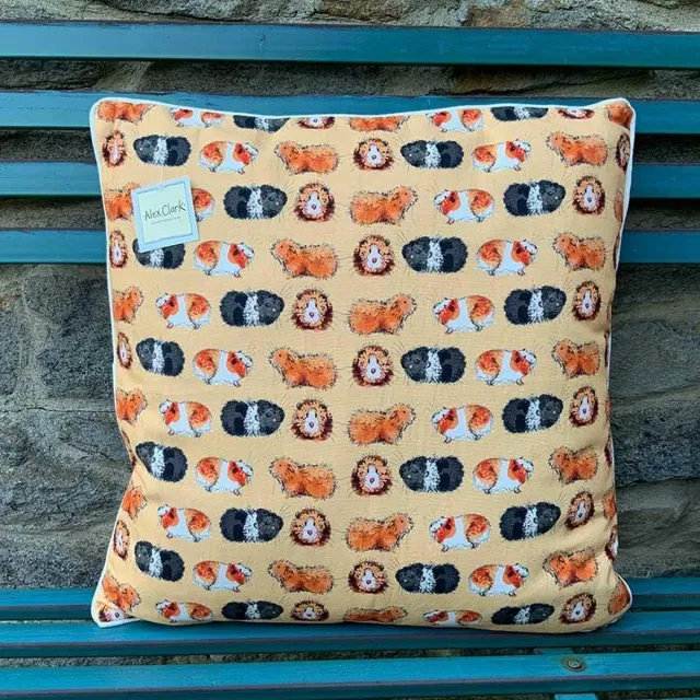 Alex Clark Art Sierkussen - Guinea Pigs ~ Cavias - 45 Cm X 45 Cm Design