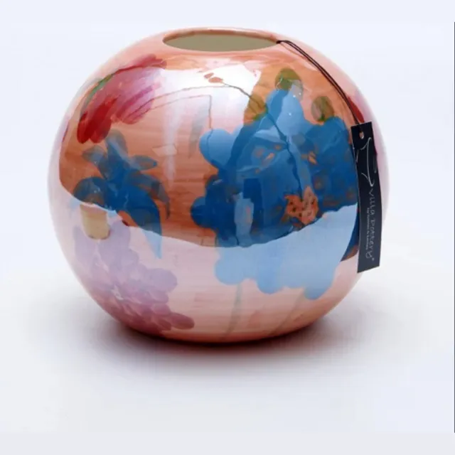 Irishflowers Vaas - Villa Pottery - Decoratie - Woondecoratie - Porselein - Waterdicht - Magic Ball C Oranje