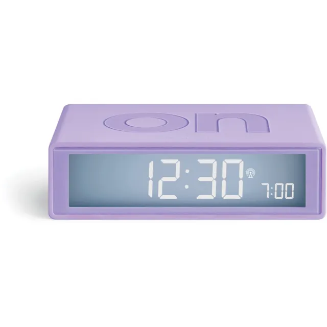 Lexon Flip Classic - Omkeerbare Wekker - Lila - Lichtpaars
