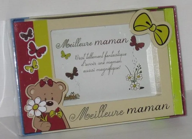 Gifa Kwikki fotolijstje Meilleure maman rood