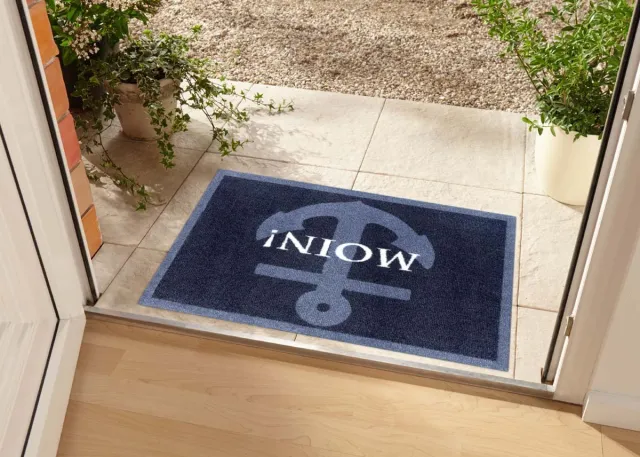 Zala Living Deurmat Anker Moin wasbaar 30°C - donkerblauw 50x70 cm