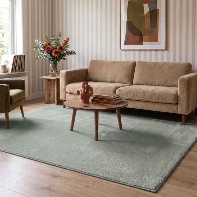 NATURL. Wasbaar vloerkleed - Vivid Groen - 200x280cm