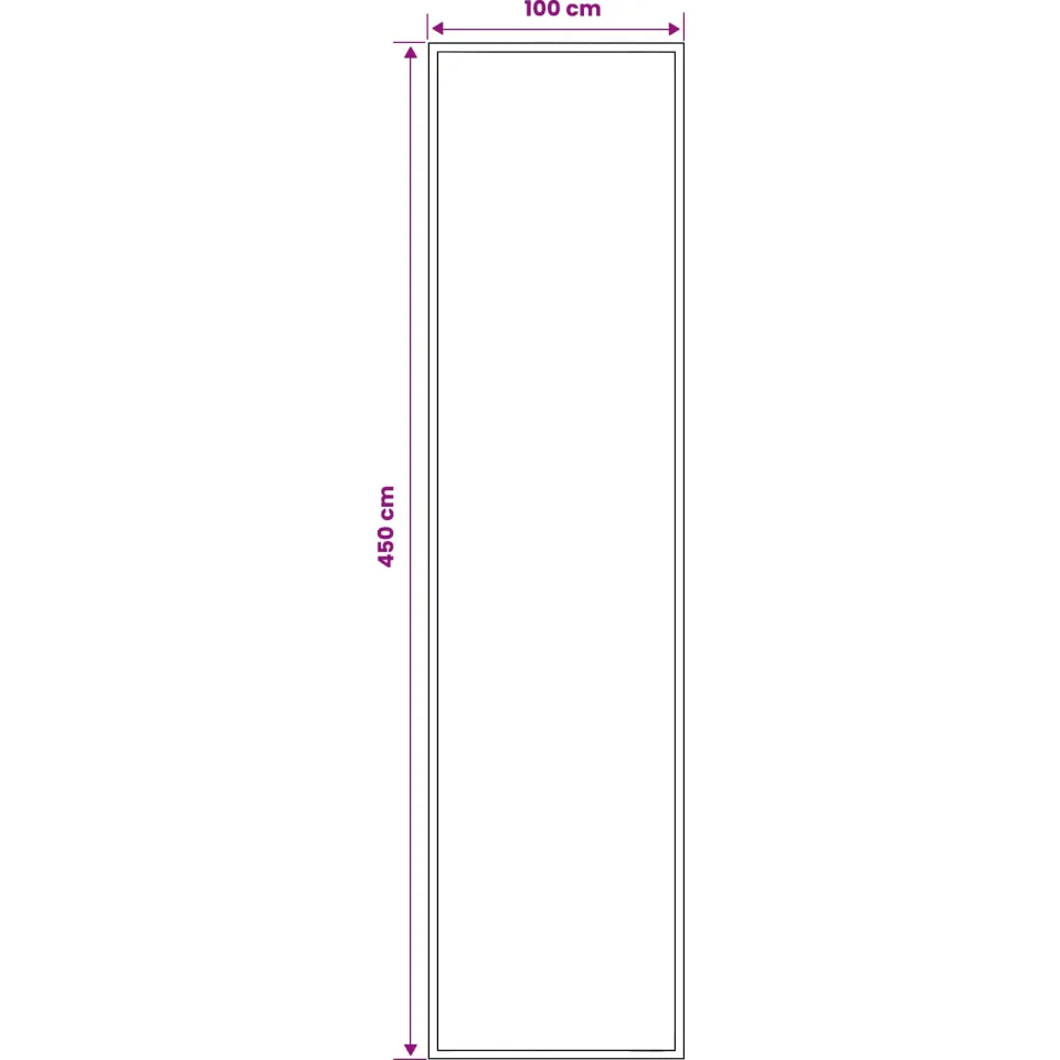 vidaXL Tapijtloper FLORNES Geweven Grijs Zigzag 100 x 450 cm PP 7 mm, foto 3