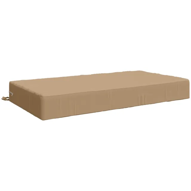 vidaXL Zitkussen - SOEST - 100% - Polyester - Zand - 120 - x - 80 - x - 15 - cm