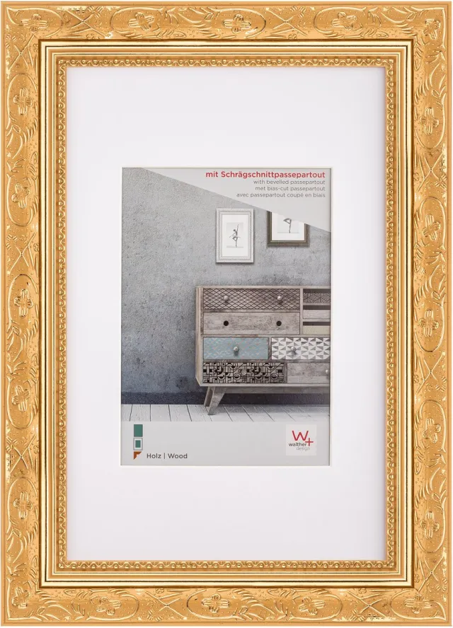 Walther Barock - Houten lijst - Fotoformaat 40x50 cm - Goud