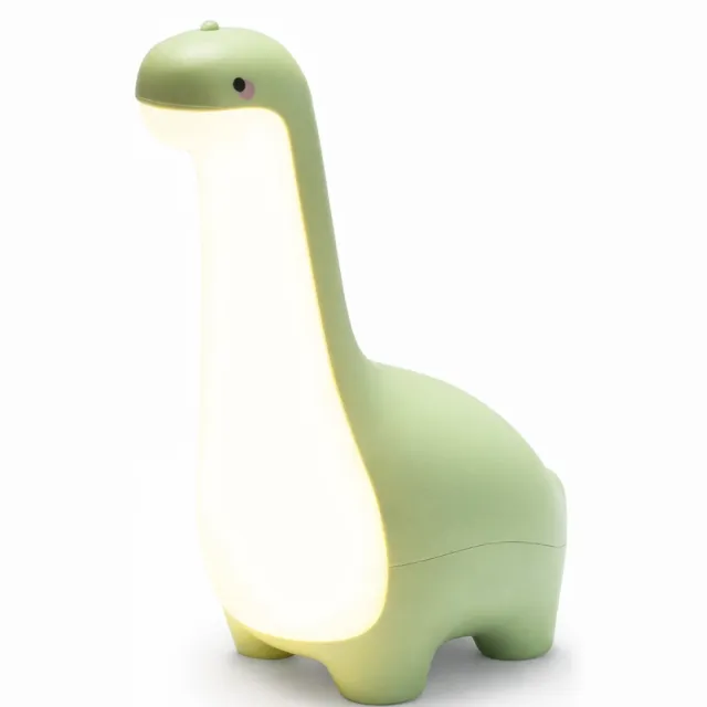 Vintag Nachtlamp - Dinosaurus - groen - Oplaadbaar - Touch Dimbaar - Warm licht