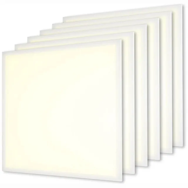 HOFTRONIC 6x LED Paneel - 62x62 cm - 36 Watt - 4860lm (135lm/W) - 3000K warm wit - Flikkervrij - UGR22 - 5 jaar garantie