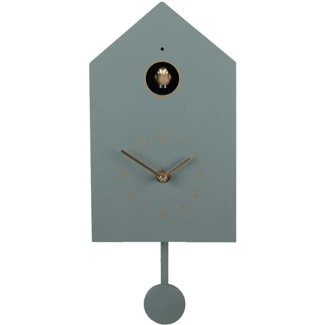 Gabriël Koekoeksklok 16x9x25 cm Groen Kunststof