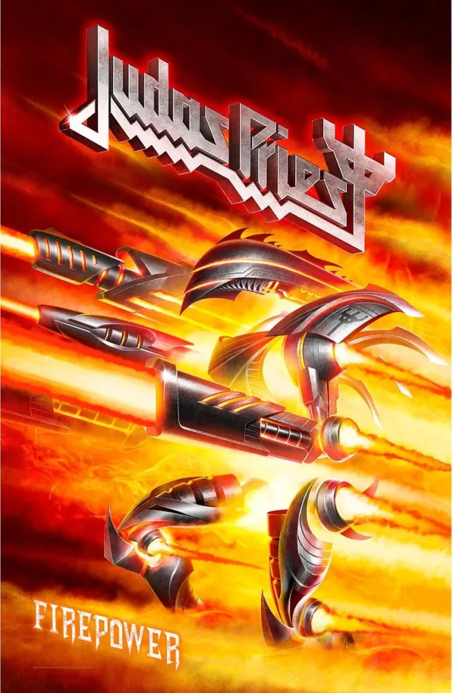 Rock Off Judas Priest Textiel Poster Flag Firepower Multicolours