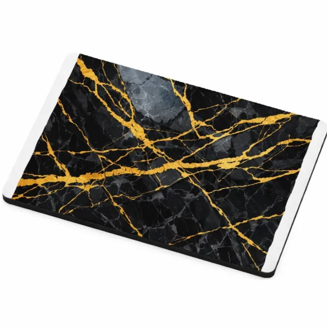 Mr Cadeautjes MDF magnetische fotolijst 7,5 x 5 - design Luxe nachtelijke steentextuur met subtiele botanische glans | cadeau Wit