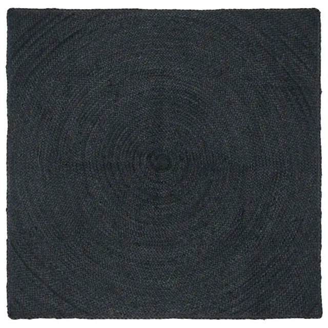 vidaXL Vloerkleden Donkergrijs 120 x 120 cm Jute