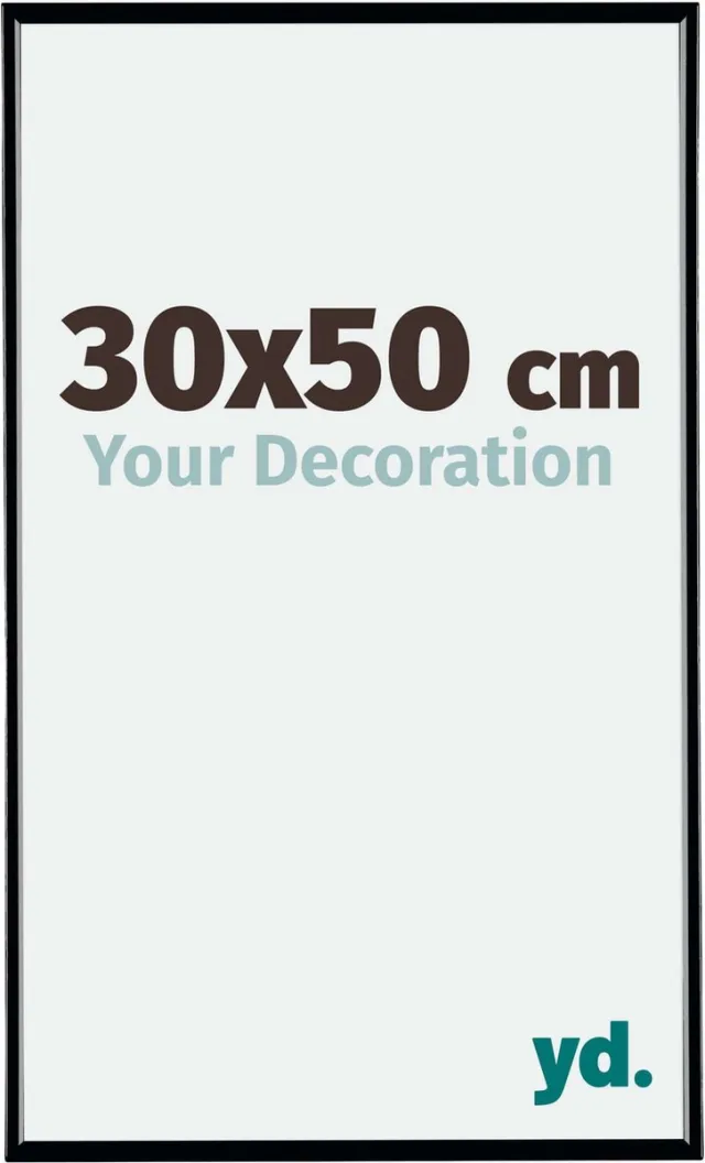 yd. Your Decoration - Fotolijst 30x50 cm - Kunststof - Zwart Hoogglans - Evry