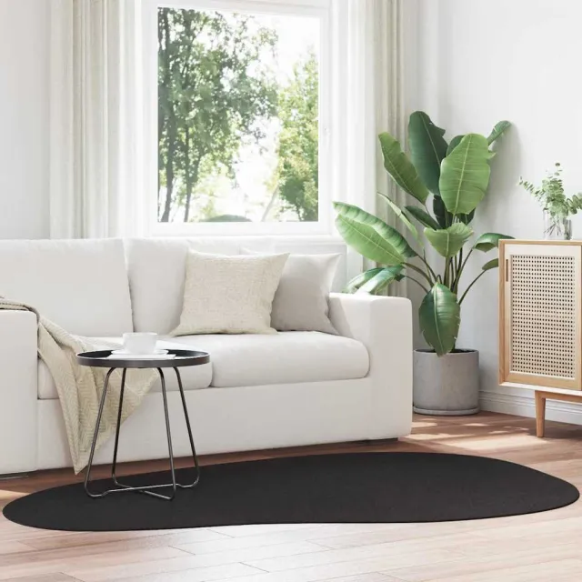 vidaXL Tapijt HUARTE Zwart 140 x 200 cm Polyester, foto 2