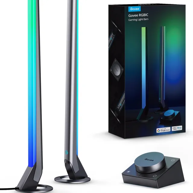 Govee slimme gaming light bars RGBIC - voor 24-32 inch Zwart