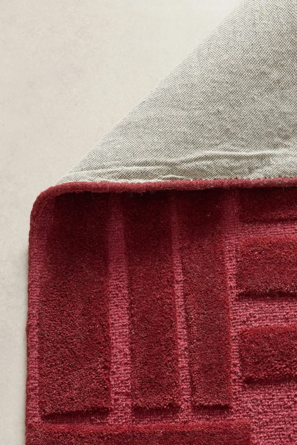 Studio LIVIT vloerkleed wol Velabu burgundy, foto 6