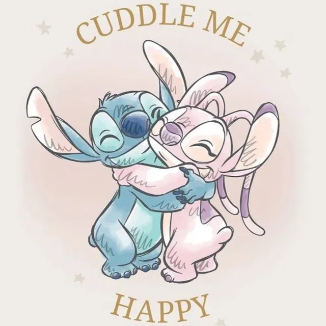 Disney Stitch Cuddle Me Art Print 30x40cm | Poster Multi color