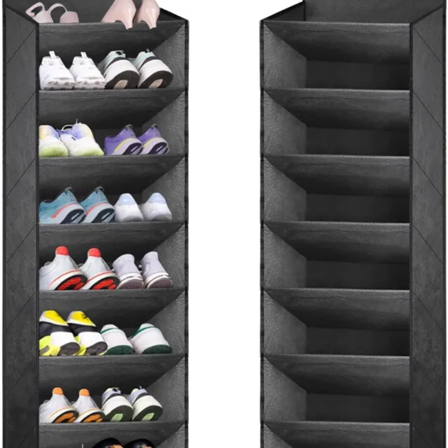 DYVNS® Shoe Cabinet - Schoenenrek - Storage Rack - Voor in de Hal - Hangend Zwart