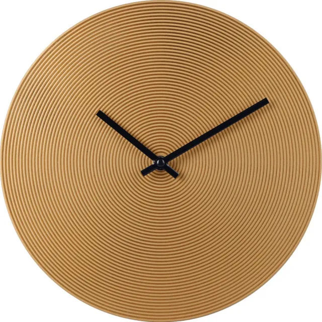 SensaHome Wandklok Havana - Luxe Industrieel Design - Minimalistische Roest Look - Ø30cm - Brons