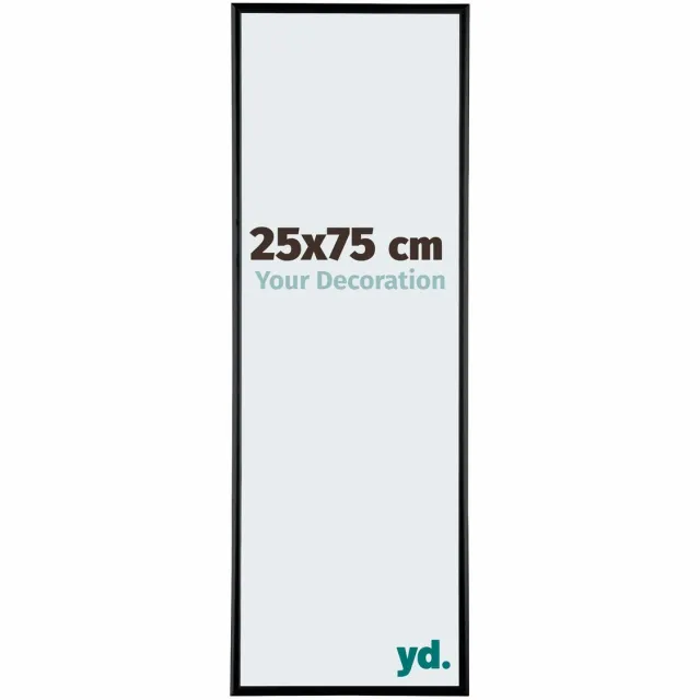 yd. Your Decoration - Fotolijst 25x75 cm - Aluminium - Zwart Hoogglans - Kent