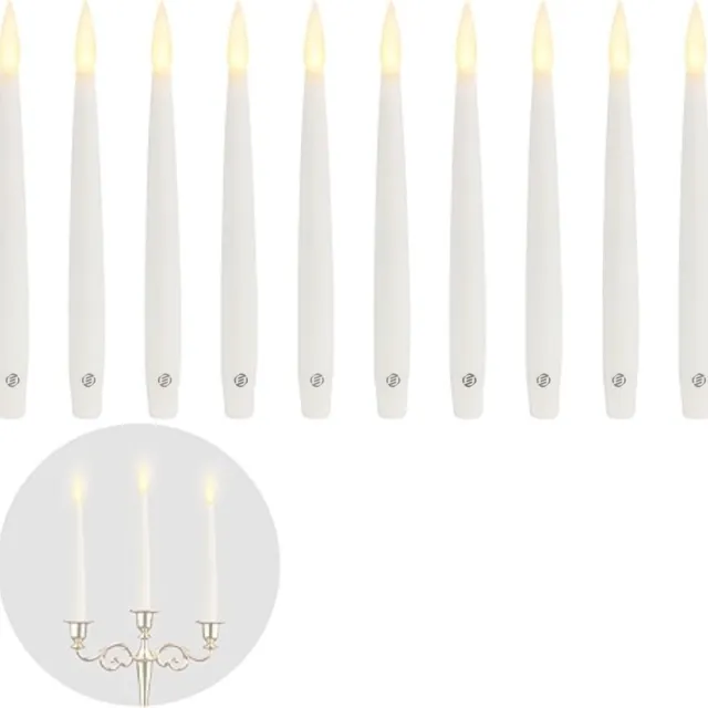 Equivera Zwevende Kaarsen - Zwevende Kaars - Floating Candles - Hangende Kaarsen - Sfeerverlichting - Leuk voor in huis! Wit