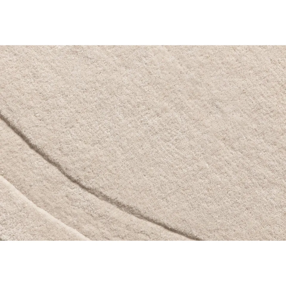 FÉST Neo vloerkleed beige, laagpolig wol met katoen, foto 3