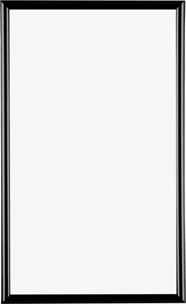 Dutch Frame Factory Fotolijst 33x48 cm - Kunststof - Zwart Hoogglans - Biggy
