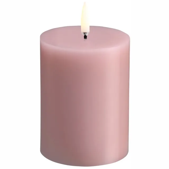 Uyuni Lighting Uyuni - LEDkaars - Pilarkaars -Stompkaars -Rose Powder - 7,8 x 10 cm